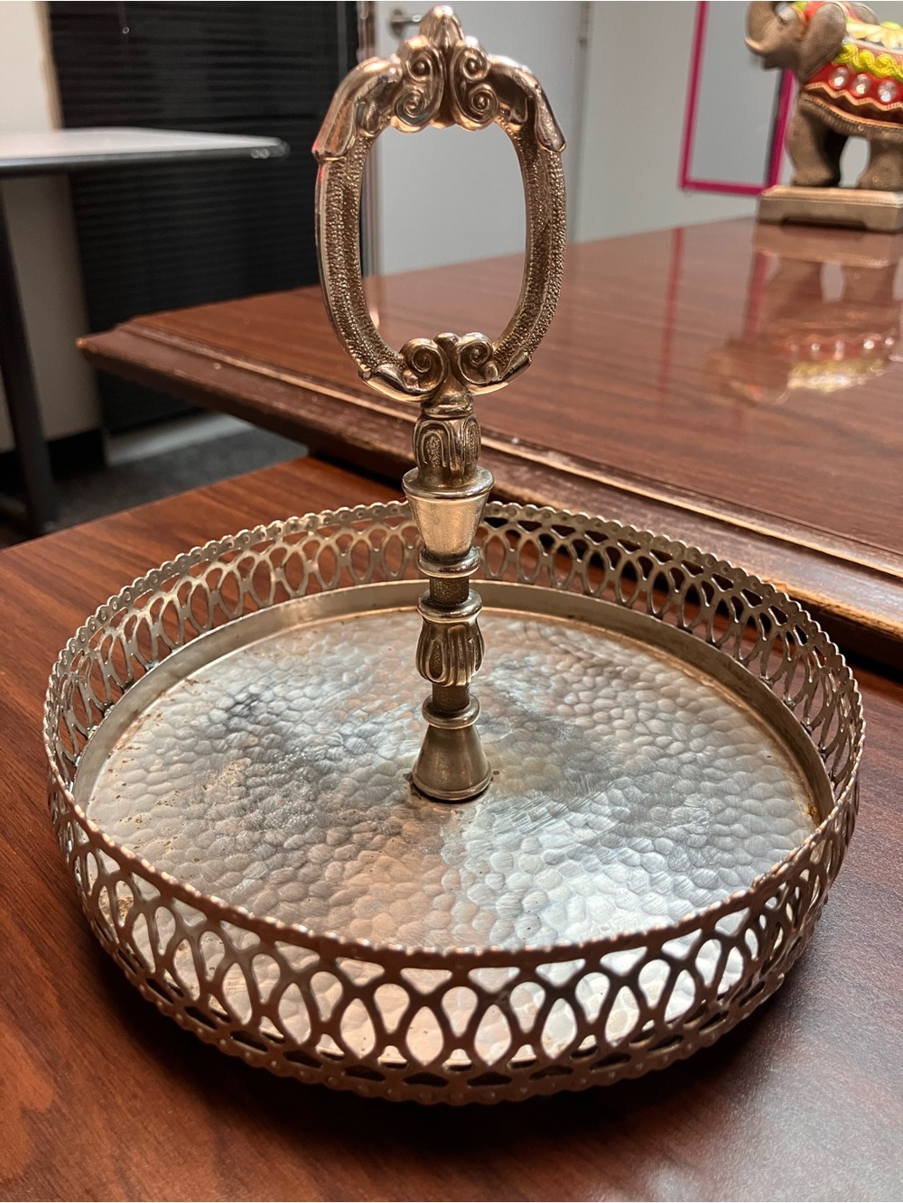 Antique Silver Plated Caddy